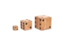 CREEDWOOD Hocker Holz Würfel Tisch GAME 25 Massivholz Bild 5