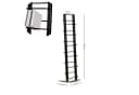 DESIGN DELIGHTS CD-Regal TOWER Schwarz Metall Bild 1