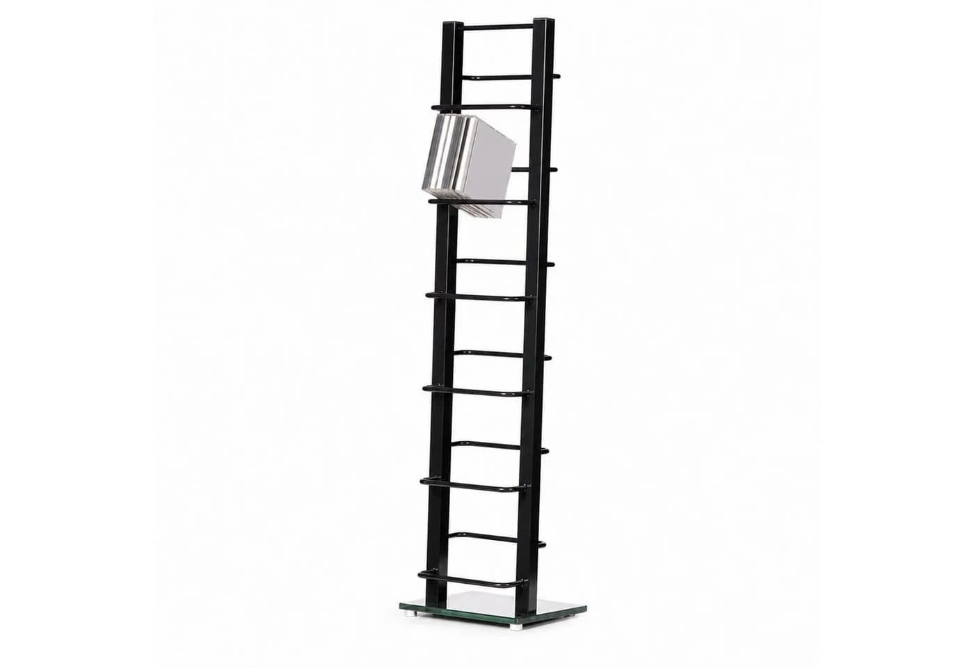 DESIGN DELIGHTS CD-Regal TOWER Schwarz Metall - Bild 4