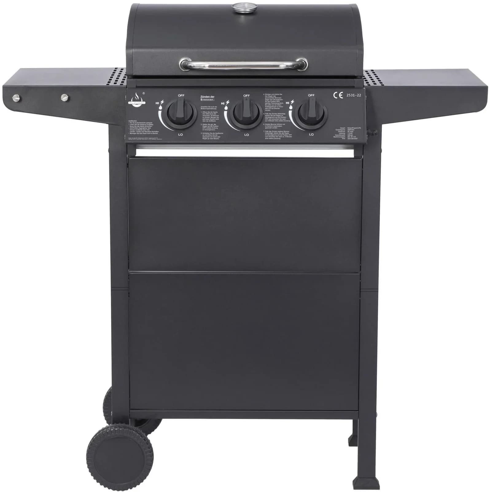 Gasgrill EL FUEGO San Jose 3 Brenner Gusseisen - Bild 2