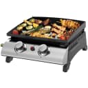 EL FUEGO Gasgrill Planchagrill Austin II Schwarz mit Gusseisenplatte Bild 1