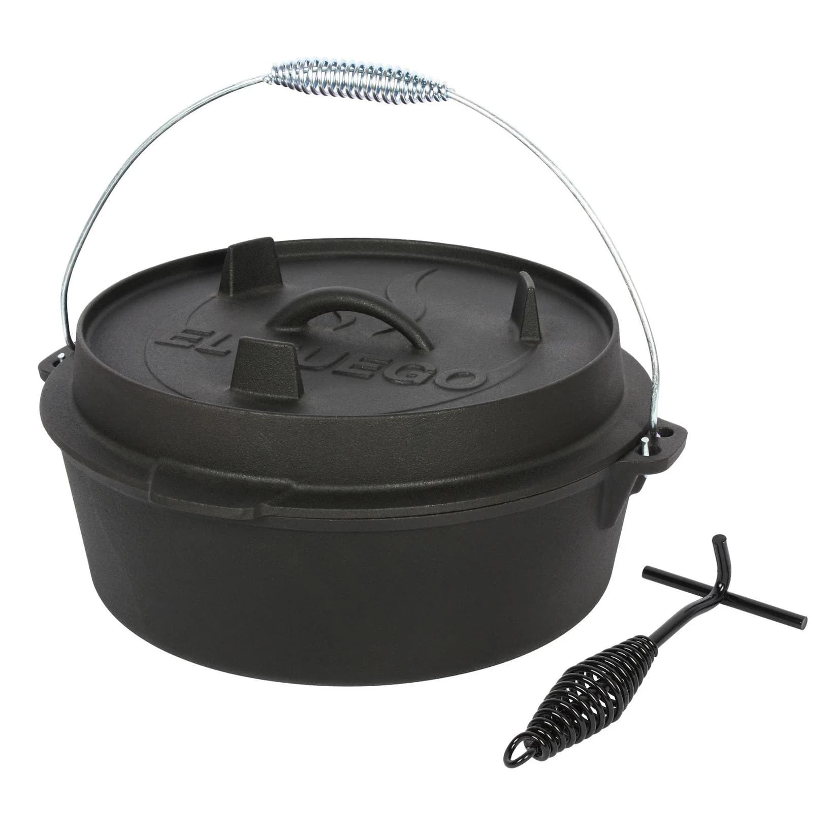 Kasserolle aus Gusseisen für Outdoor und Camping