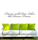 INDIGOS UG Wandtattoo Spruch Schwarz Vinyl Bild 2