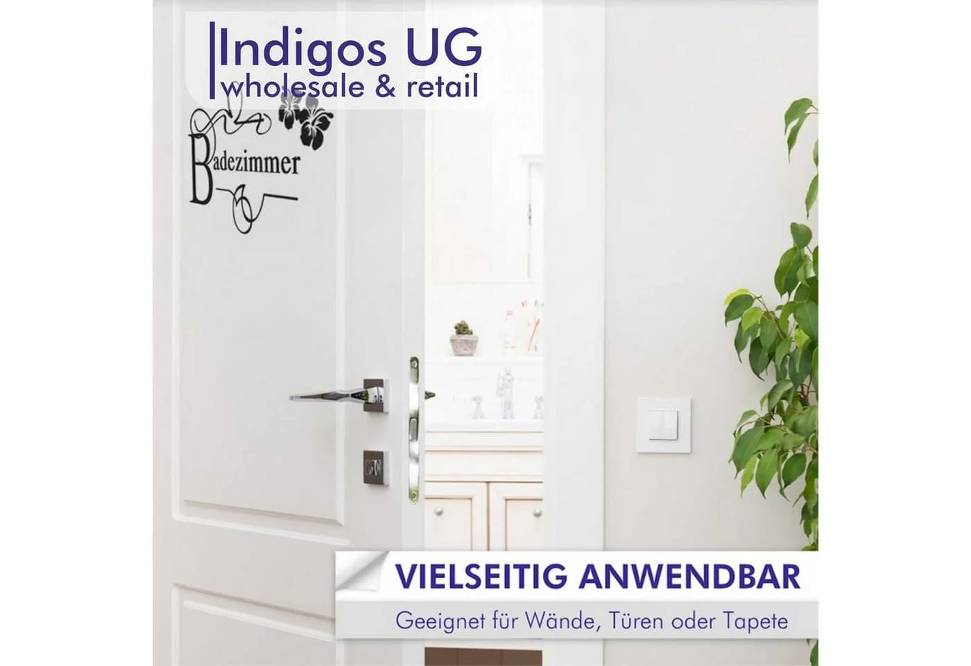 INDIGOS UG Wandtattoo Schwarz Frauen Spruch Vinyl - Bild 5
