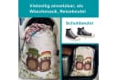 trendfinding Wäschesack Grau Baumwolle mit Küken-Design Bild 4