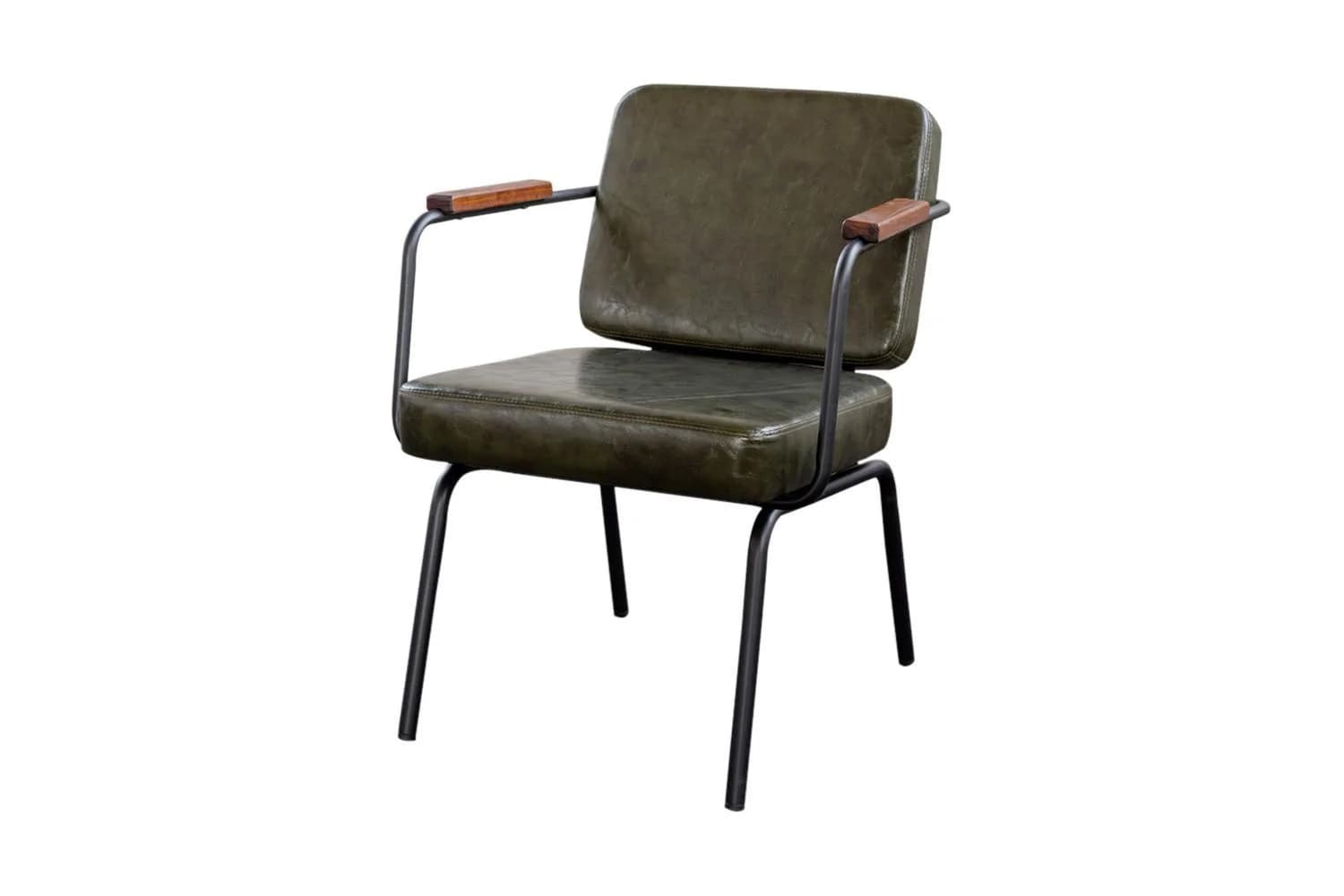 KAWOLA Esszimmerstuhl VISU Retro Kunstleder Grün