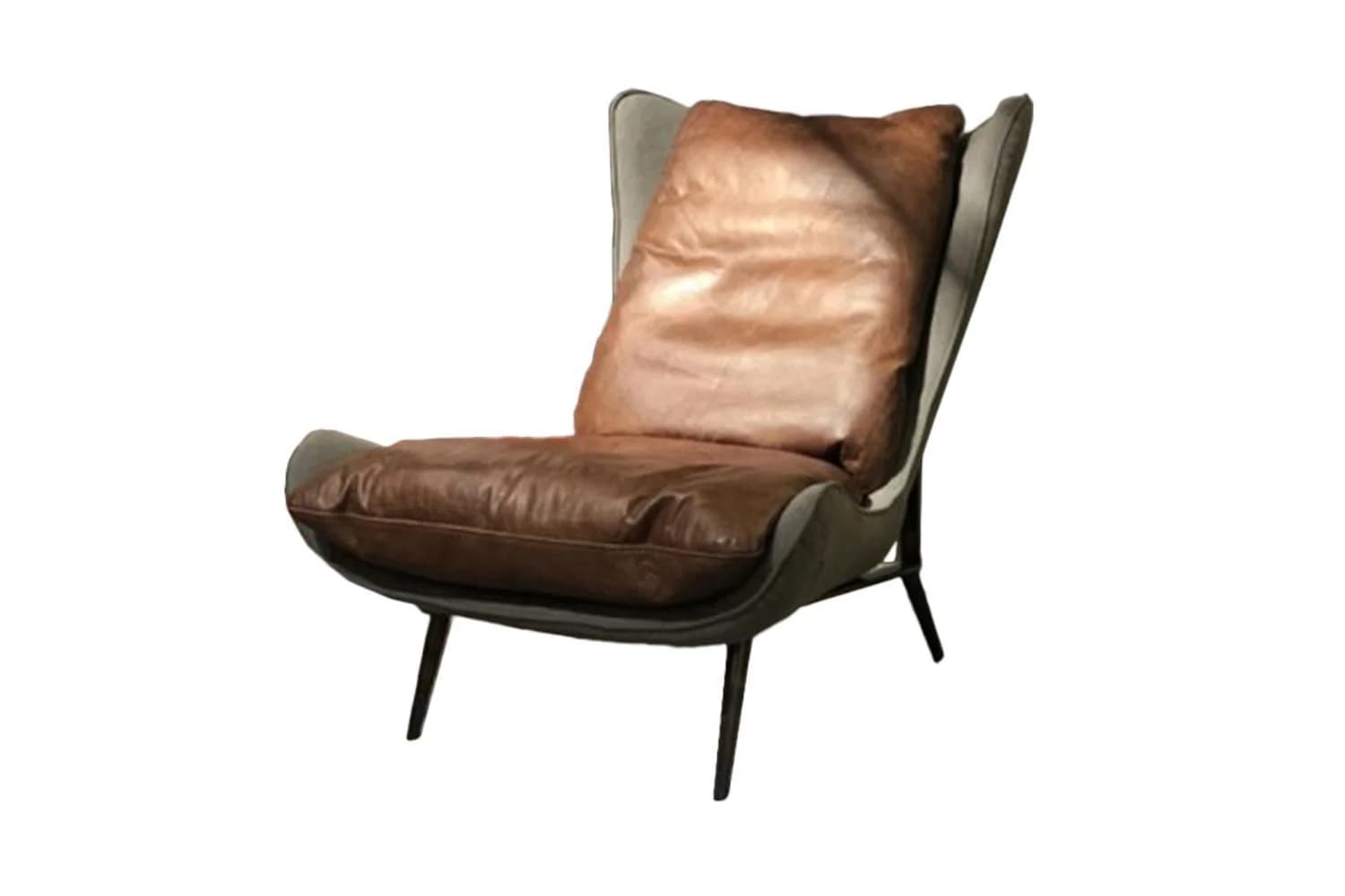 KAWOLA SESSEL ERIO Braun Leder