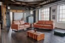 KAWOLA Sofa VILNIUS 2-3-Sitzer Lederfaserstoff Braun Bild 3