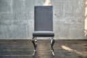 KAWOLA Esszimmerstuhl LEIA Barock Velvet Grau Bild 1