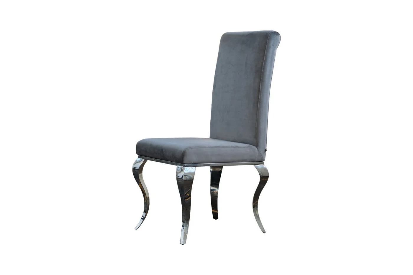 KAWOLA Esszimmerstuhl LEIA Barock Velvet Grau - Bild 2