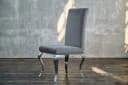 KAWOLA Esszimmerstuhl LEIA Barock Velvet Grau Bild 3
