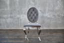 KAWOLA Esszimmerstuhl LINDA Barock Velvet Grau Bild 1