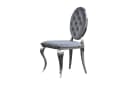 KAWOLA Esszimmerstuhl LINDA Barock Velvet Grau Bild 2