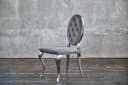 KAWOLA Esszimmerstuhl LINDA Barock Velvet Grau Bild 3