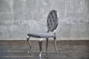 KAWOLA Esszimmerstuhl LINDA Barock Velvet Grau Bild 4