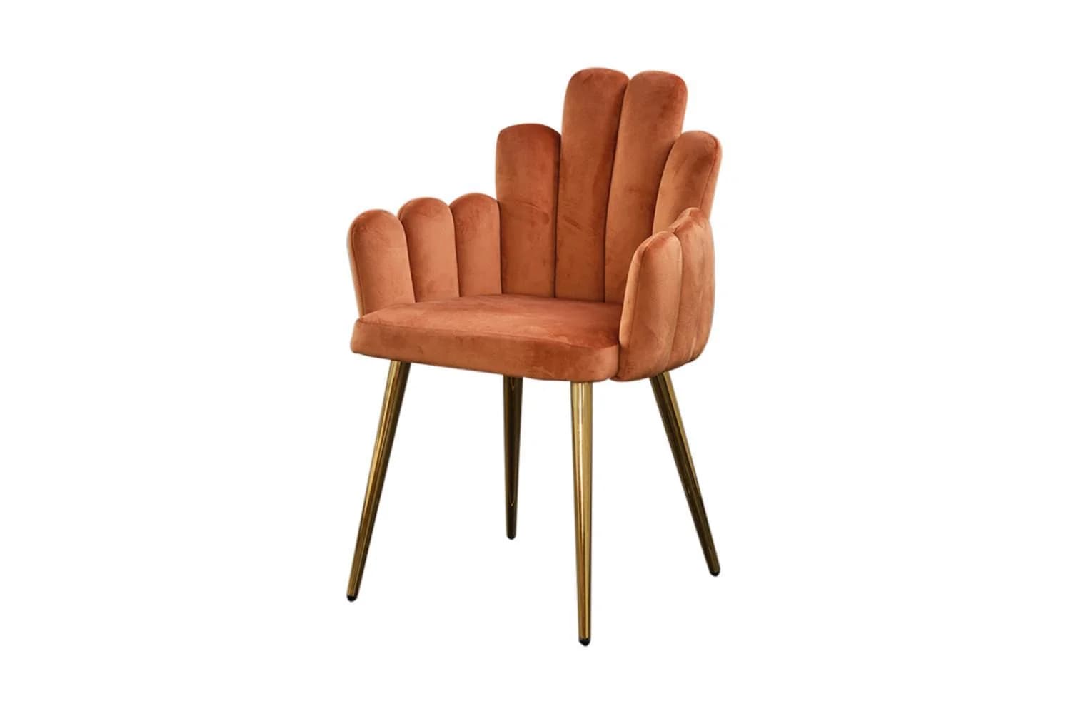 KAWOLA Esszimmerstuhl FREJA Velvet Orange