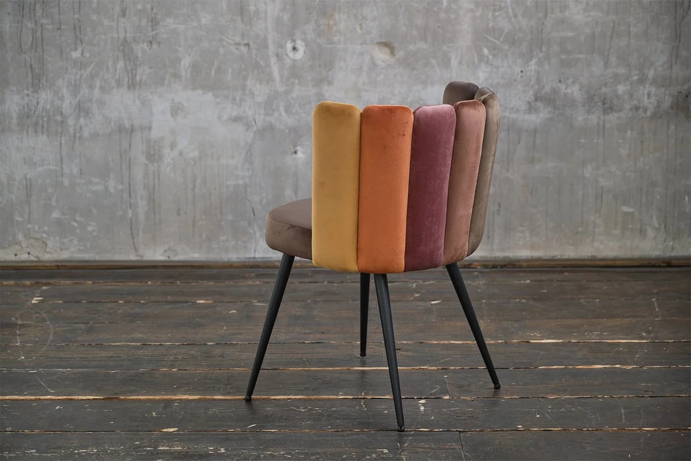 KAWOLA Esszimmerstuhl JADA Polsterstuhl Samt Braun Designstuhl - Bild 5