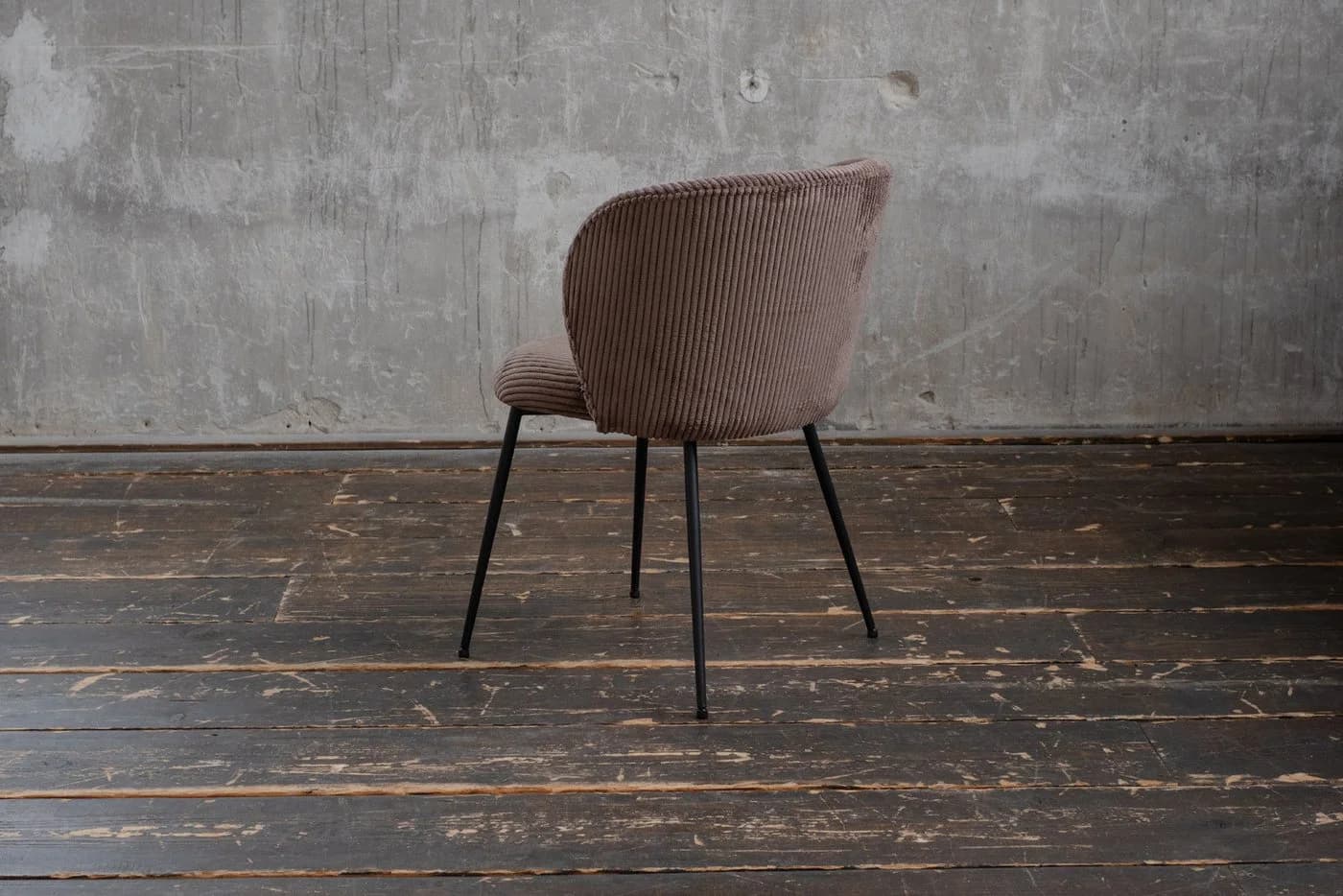 KAWOLA Esszimmerstuhl LENA Cordbezug Moderner Designstuhl Braun - Bild 5