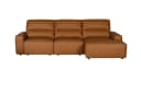 KAWOLA Big-Sofa DORI Eckcouch mit Longchair Leder Cognac Bild 1