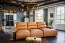 KAWOLA Big-Sofa DORI Eckcouch mit Longchair Leder Cognac Bild 5