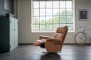 KAWOLA Relaxsessel NAMA Leder Braun mit Drehfunktion & Kopfstütze Bild 3