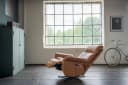 KAWOLA Relaxsessel NAMA Leder Braun mit Drehfunktion & Kopfstütze Bild 4