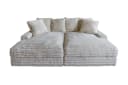KAWOLA Big-Sofa CADY Cordsofa cremeweiß mit 6 Kissen Bild 1