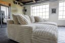 KAWOLA Big-Sofa CADY Cordsofa cremeweiß mit 6 Kissen Bild 5