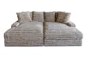 KAWOLA Big-Sofa CADY Cordsofa Taupe Wohnzimmer Couch Bild 1