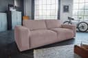 KAWOLA Sofa BODHI Cord 3-Sitzer Rosa Modern Bild 2