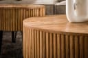 KAWOLA Couchtisch-Set LORENA Mangoholz Braun Wellenform-Design Bild 3