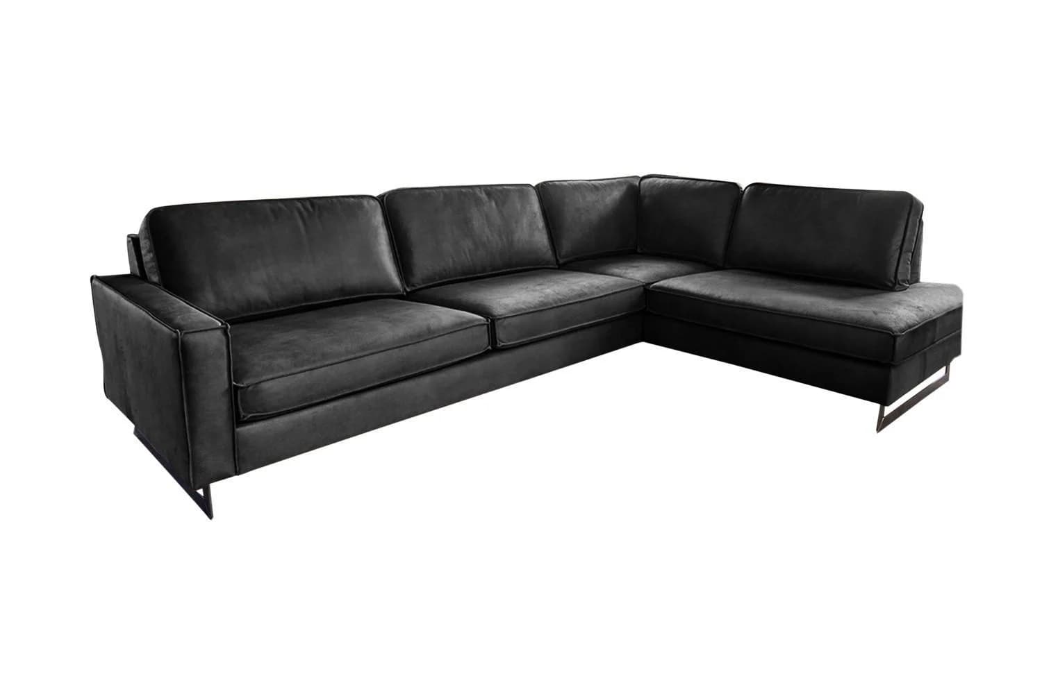 KAWOLA Ecksofa VILNIUS Lederfaserstoff L-Form
