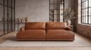 KAWOLA Big-Sofa MARLIN Lederfaserstoff Cognac Bild 1
