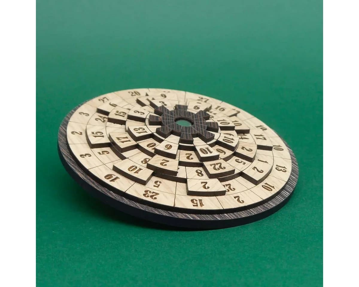 ROMBOL Denkspiele Spiel THALES - Mathematisches Dreh-Puzzle Holz - Bild 4