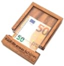 ROMBOL Denkspiel Geldschein-Tresor Holz Acryl Bild 3