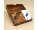 ROMBOL Denkspiele Doppeltangram Holzspiel für 2 Spieler Bild 3