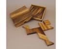 ROMBOL Tangram Holzpuzzle - Klassisches Denkspiel aus Holz Bild 2