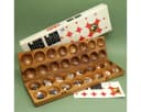 ROMBOL HUS BAO Steinchenspiel Holz mit Halbedelsteinen Strategiespiel Bild 2