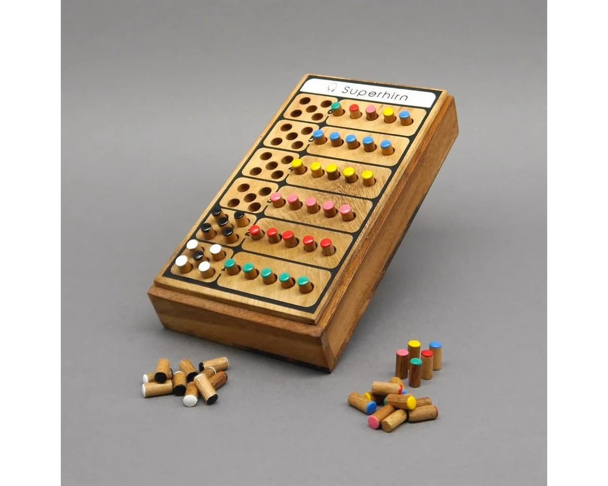 ROMBOL Denkspiele Spiel SUPERHIRN - Denkspiel, Holzspiel - Bild 2
