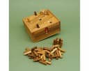 ROMBOL Denkspiele Spiel ENDLICH DIE 6 - Holz Würfelspiel mit 50 Stäbchen Bild 1
