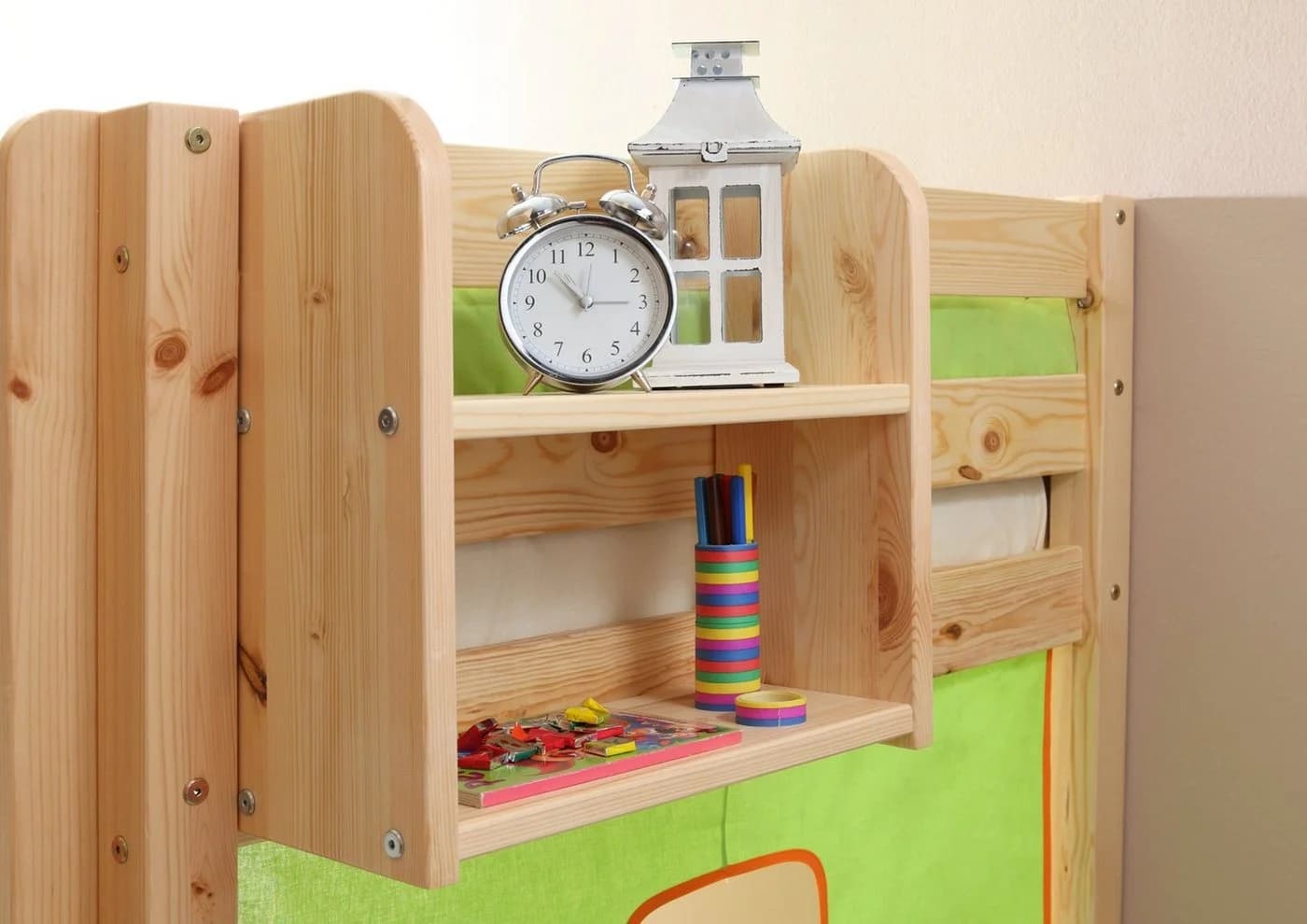 TICAA Kinderregal Kiefer Natur Hängeelemente FSC Zertifiziert