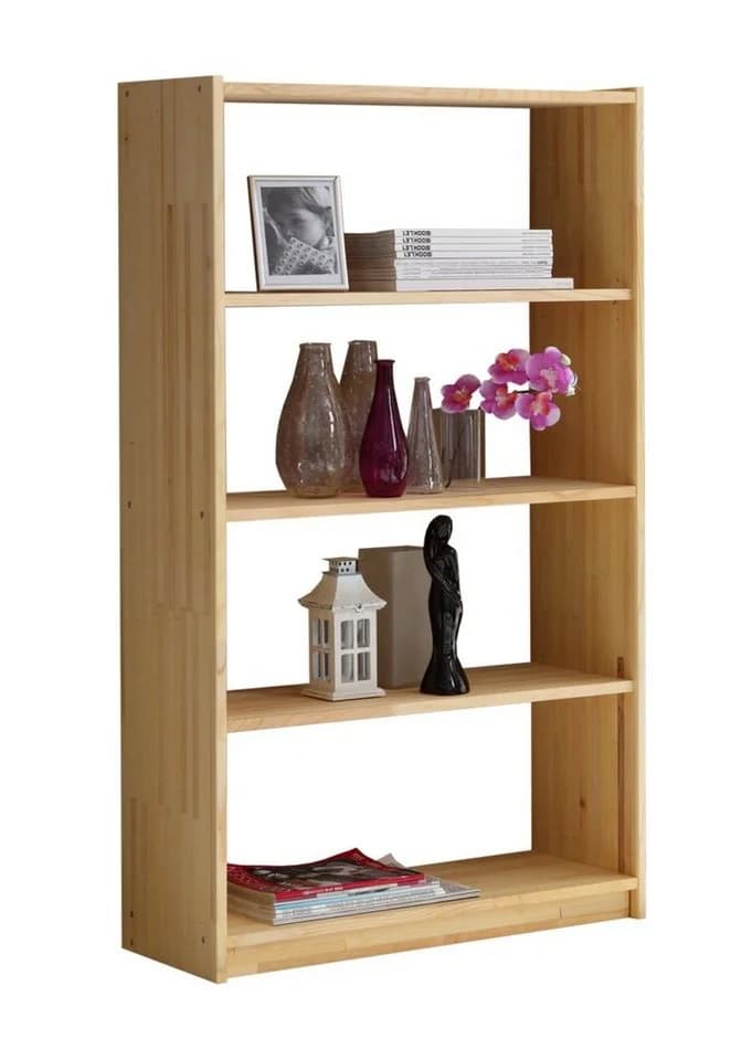 TICAA Kinderregal Kiefer Natur 145cm Höhe Massivholz - Bild 3