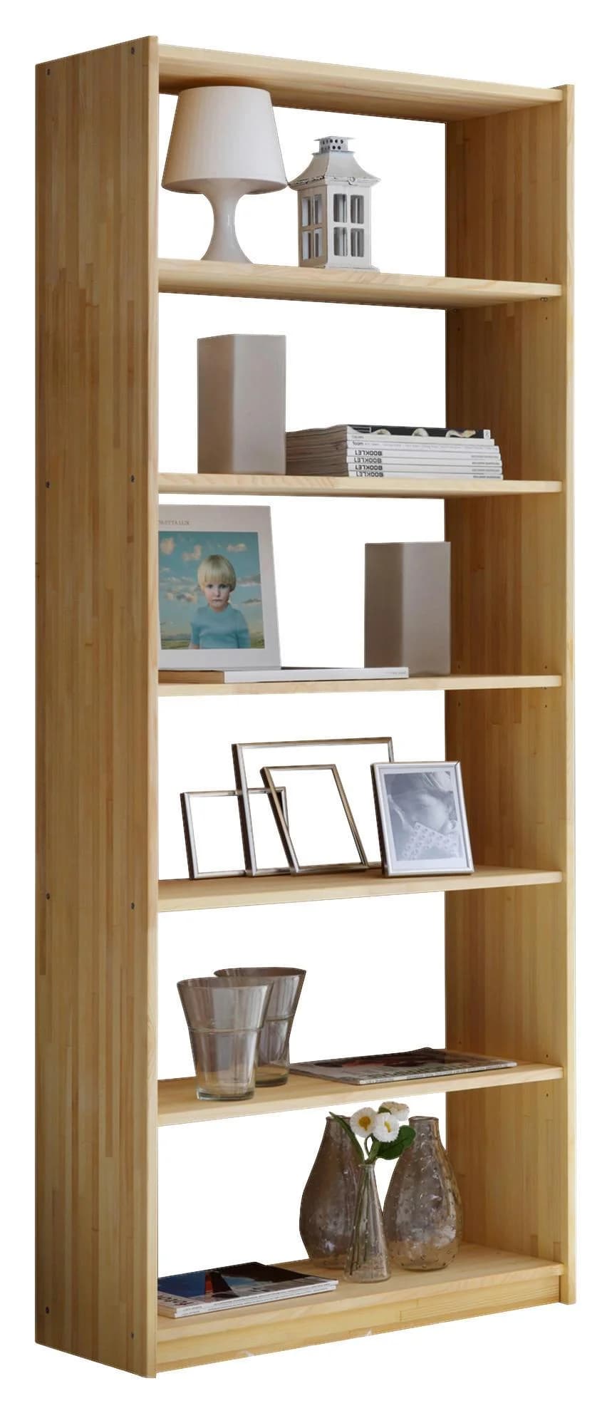 Ticaa Standregal Bücherregal Kiefer Natur - Bild 5