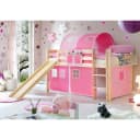 TiCAA Rutschbett Manuel Kiefer Natur Classic Kinderbett mit Rutsche Bild 1