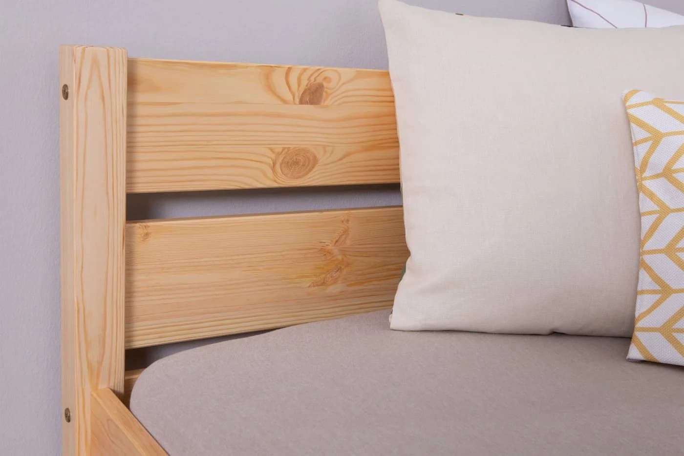 TiCAA Massivholz Einzelbett Bora Kiefer Natur - Bild 3