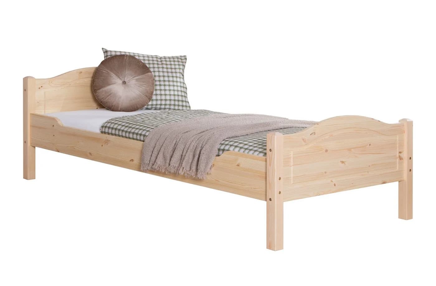 TiCAA Massivholz Doppelbett Rita Kiefer Natur - Bild 2