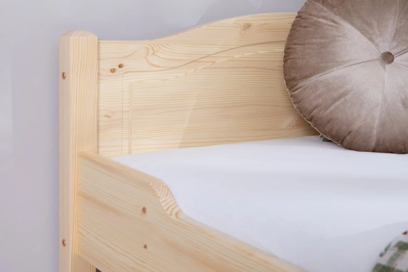 TiCAA Massivholz Doppelbett Rita Kiefer Natur - Bild 3