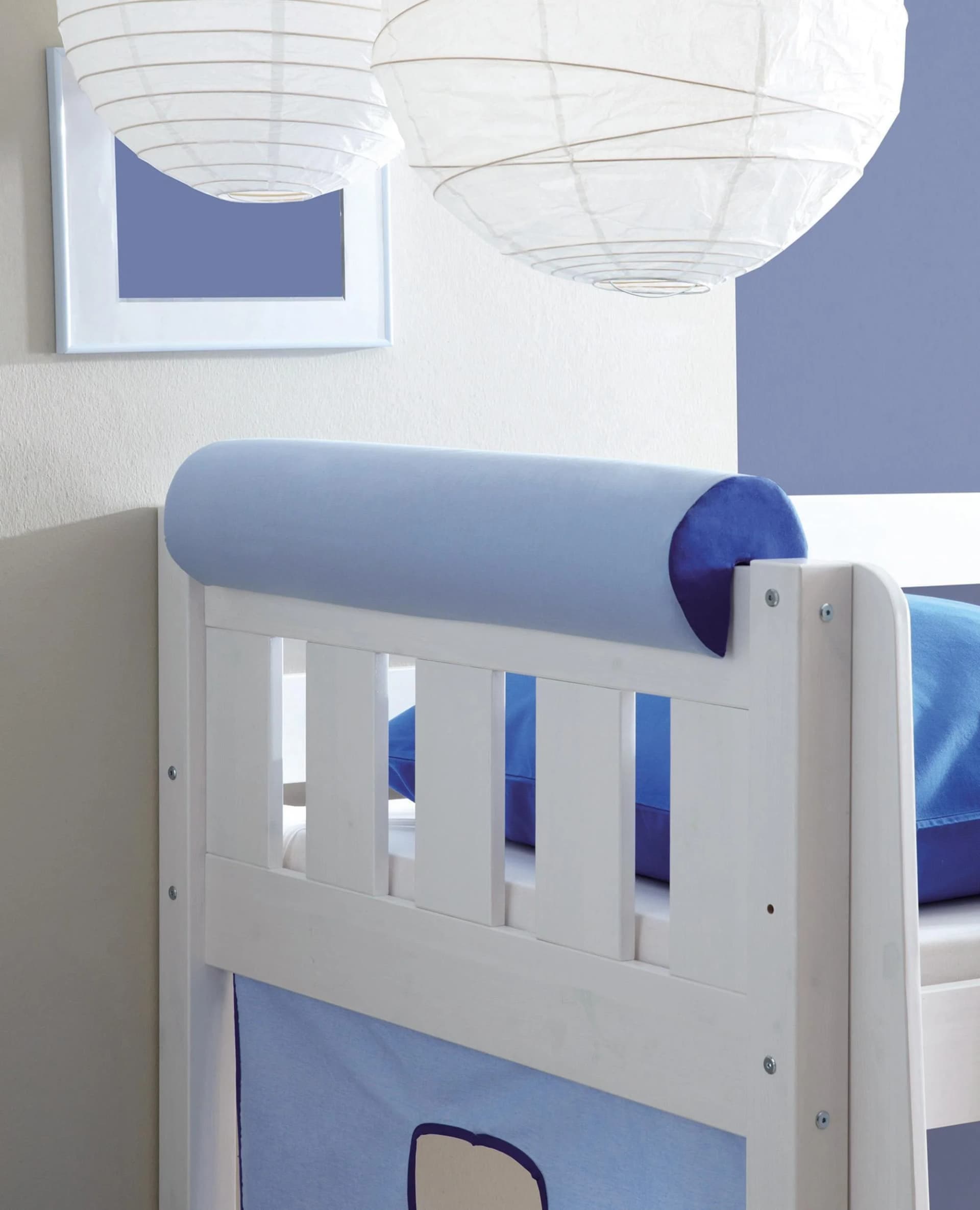 TiCAA Kinder Nackenrolle für Hochbett Bunt mit Farbauswahl