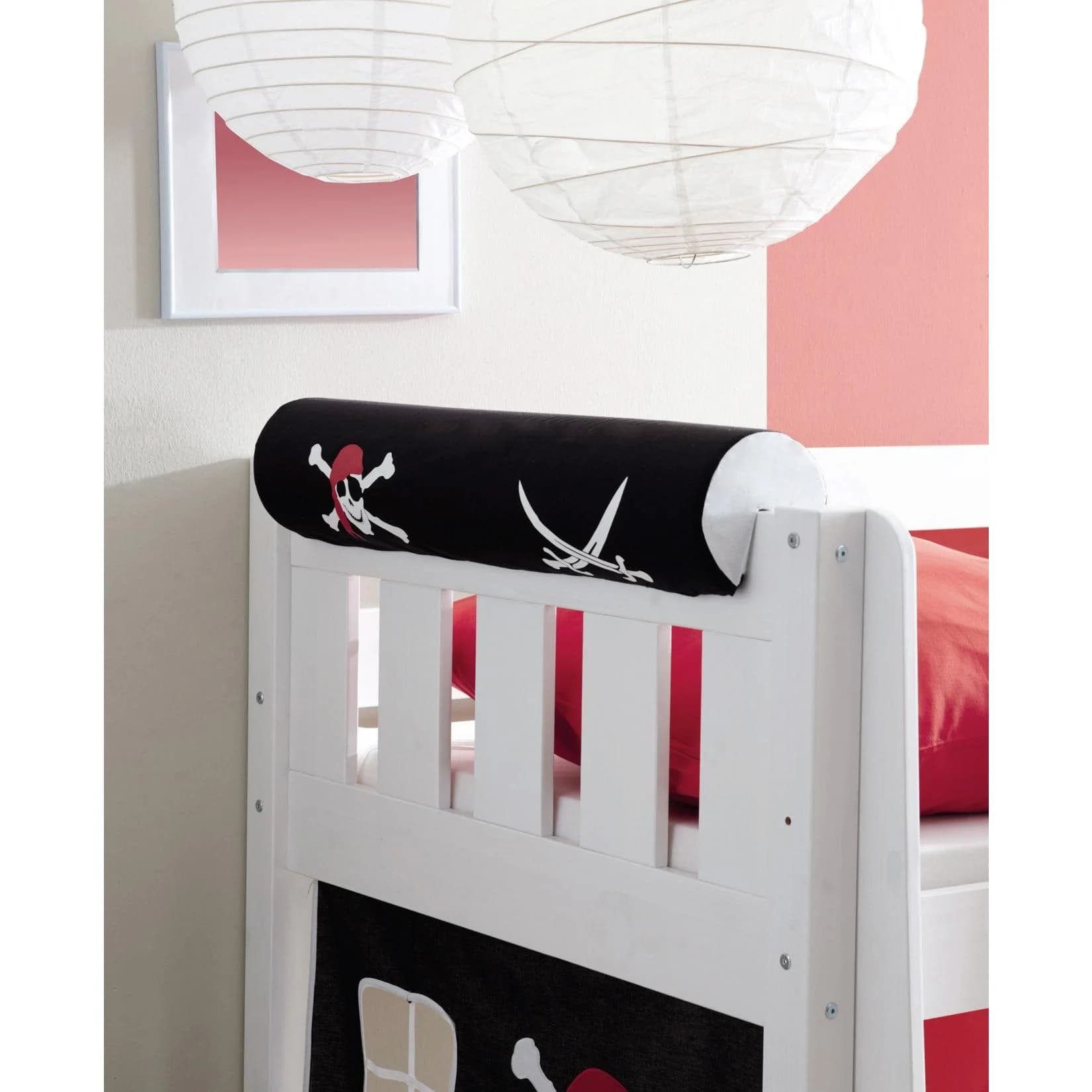 TiCAA Kinder Nackenrolle für Hochbett Bunt Baumwolle