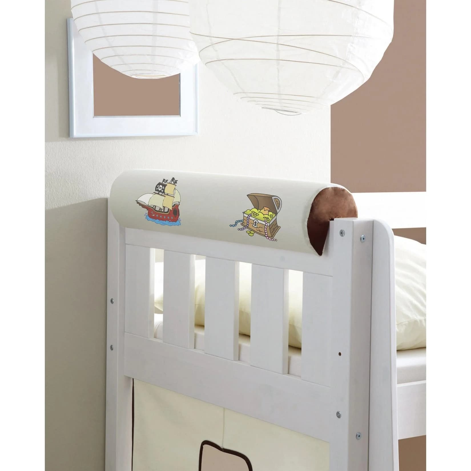 TiCAA Kinder Nackenrolle für Hochbett Baumwolle